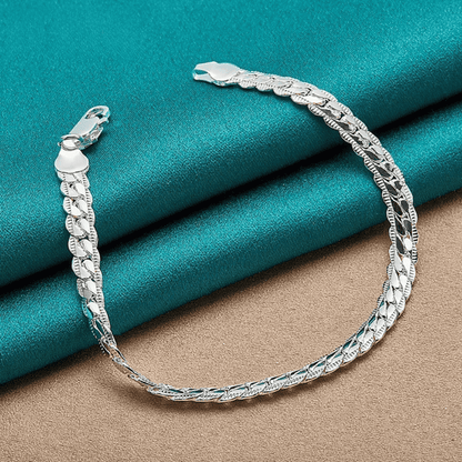 Bracciale in Argento 925 Ungheria con Zirconia da 6mm