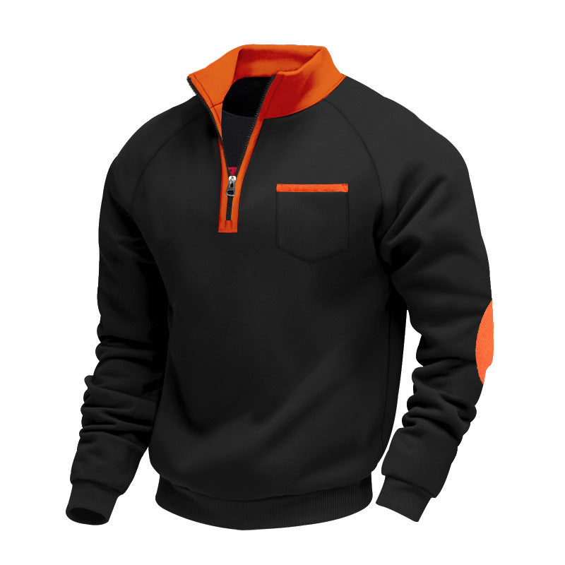 Trond – Fleece Sweatshirt Mit Viertelreißverschluss