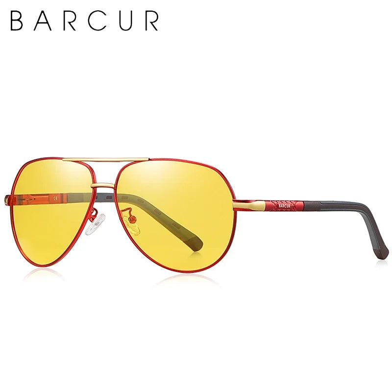 Polarized Aviator Sunglasses with Aluminum Construction · Signed by Ambreux
